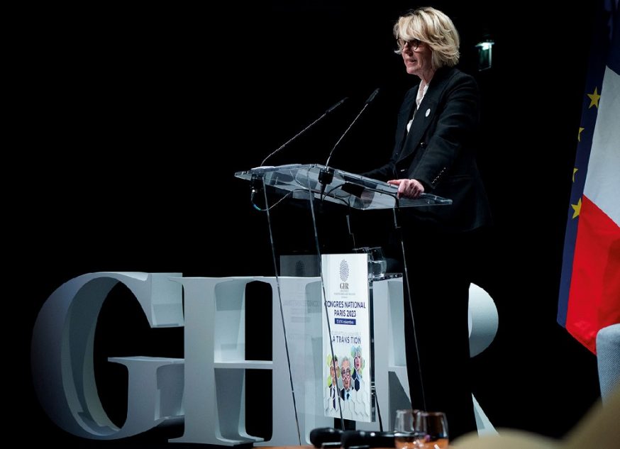 Catherine Quérard lors du dernier congrès du GHR en novembre dernier à Paris DR